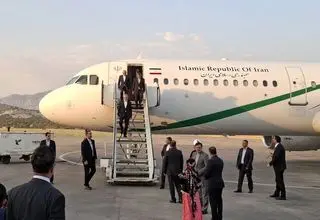 پزشکیان وارد استان ایلام شد 