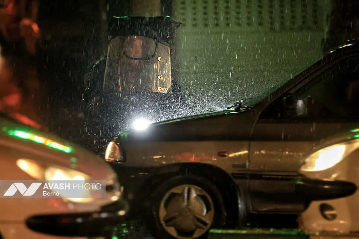 بارش باران پاییزی در تهران