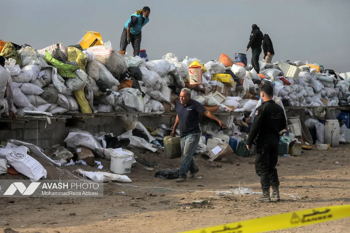 امحای ۲۰ تن مواد مخدر