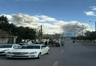تصاویر حمله به منطقه‌ای در نزدیکی برج آزادی تهران