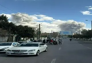 تصاویر حمله به منطقه‌ای در نزدیکی برج آزادی تهران