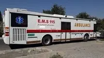 اعزام اتوبوس آمبولانس به محل حادثه در بندرعباس