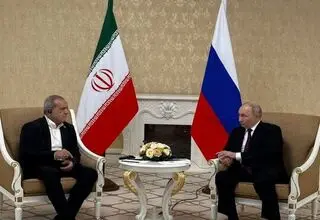 دیدار سران جمهوری اسلامی ایران و روسیه در ترکمنستان