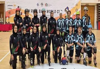 صعود تیم دختران اسکیت رول‌بال به نیمه نهایی جام جهانی