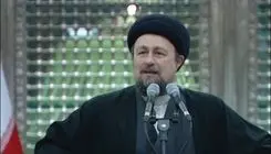 تسلیت سید حسن خمینی به علی مطهری به‌دلیل درگذشت پدر همسرش
