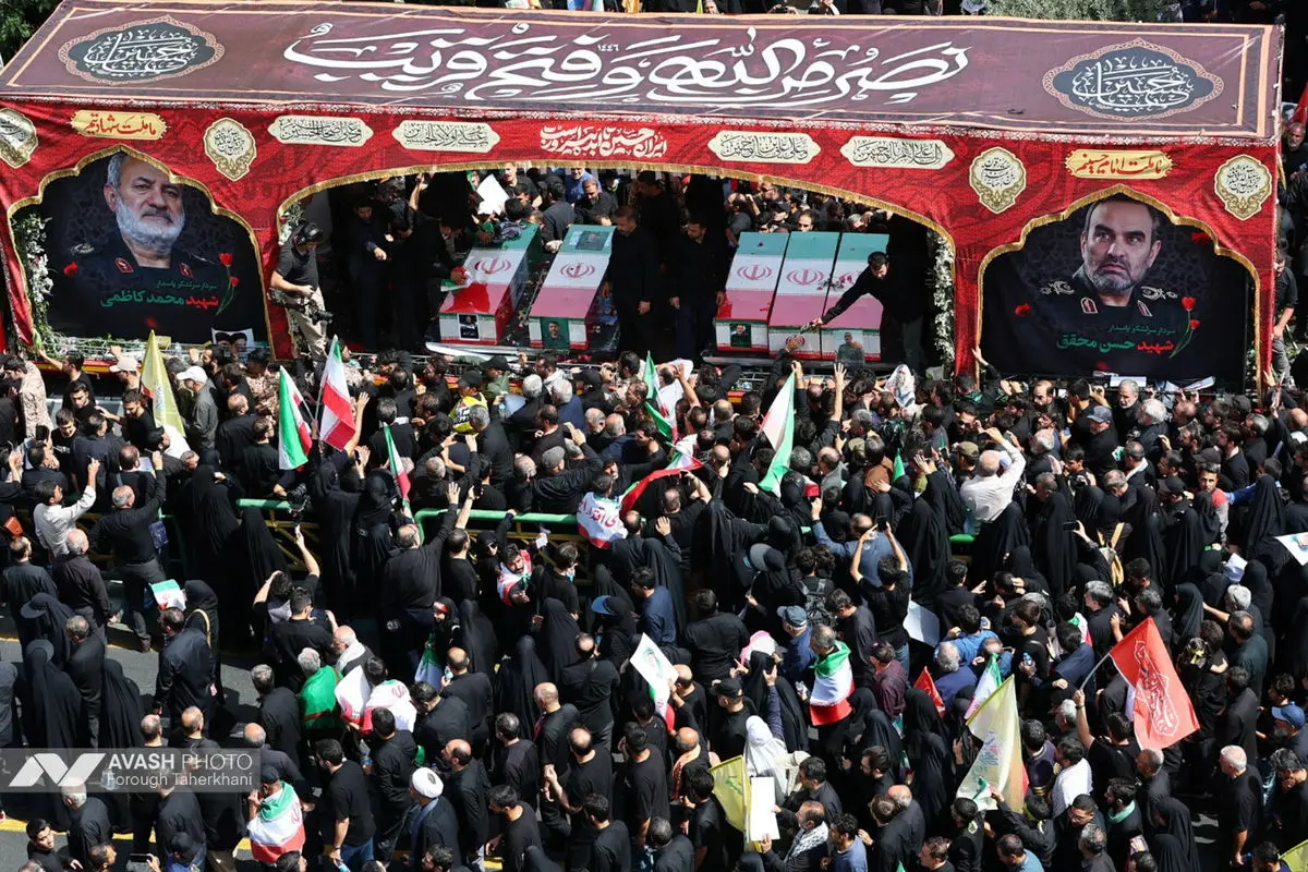 مراسم تشييع پيکر مطهر تعدادي از سرداران و فرماندهان، دانشمندان هسته‌اي