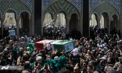 تشییع پیکر دکتر محمدمهدی طهرانچی در حرم حضرت عبدالعظیم حسنی (ع)