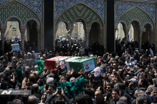 تشییع پیکر دکتر محمدمهدی طهرانچی در حرم حضرت عبدالعظیم حسنی (ع)