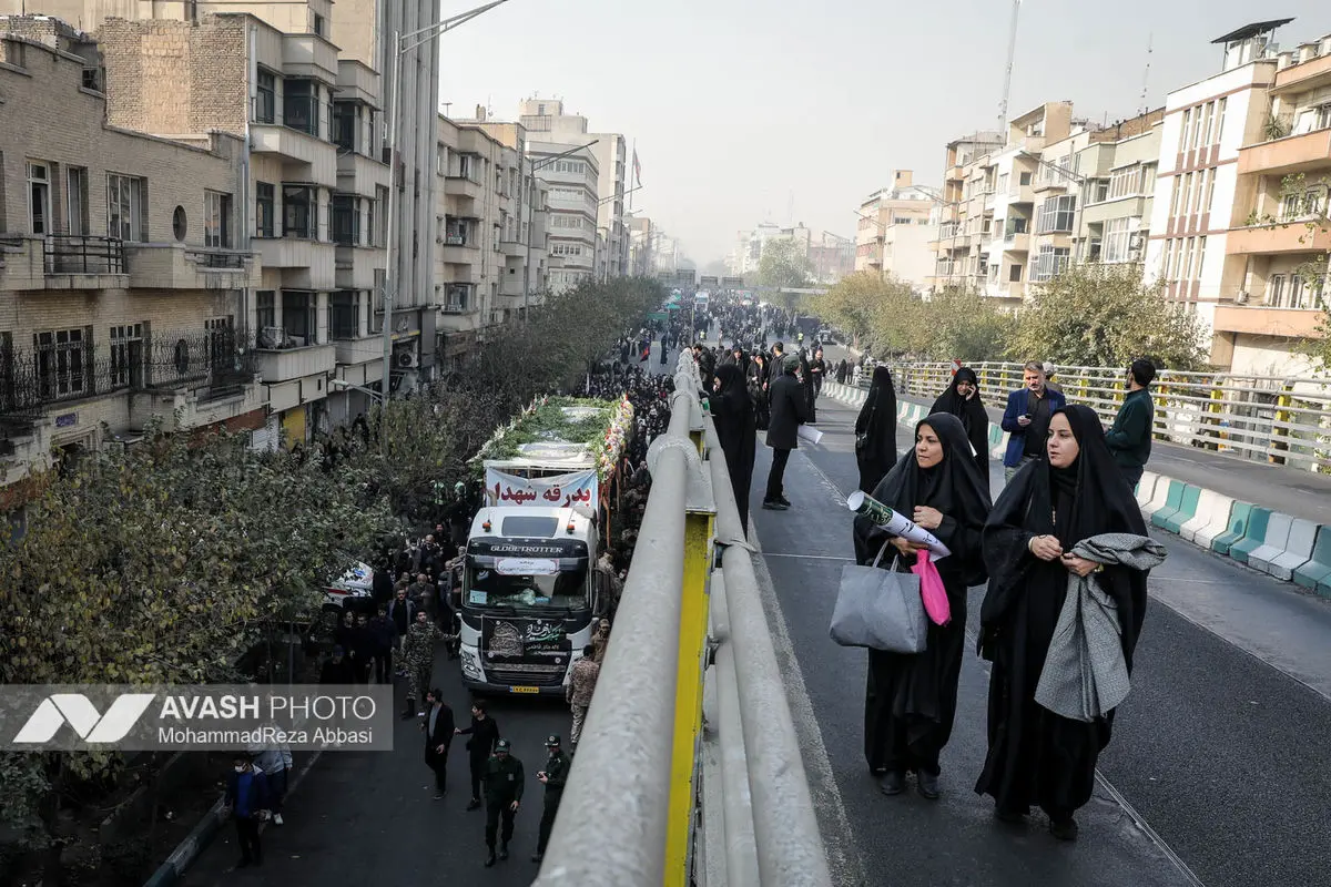 مراسم تشییع پیکرهای ۱۰۰ شهید گمنام - تهران