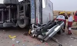 تصاویر دلخراش از تصادف دادستان گناباد و خانواده‌اش