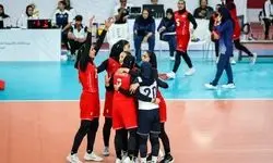 صعود دختران والیبال به جمع ۴ تیم برتر