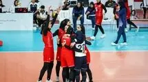 صعود دختران والیبال به جمع ۴ تیم برتر