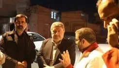 بازدید رئیس شورای اطلاع‌رسانی دولت از منازل آسیب‌دیده قم