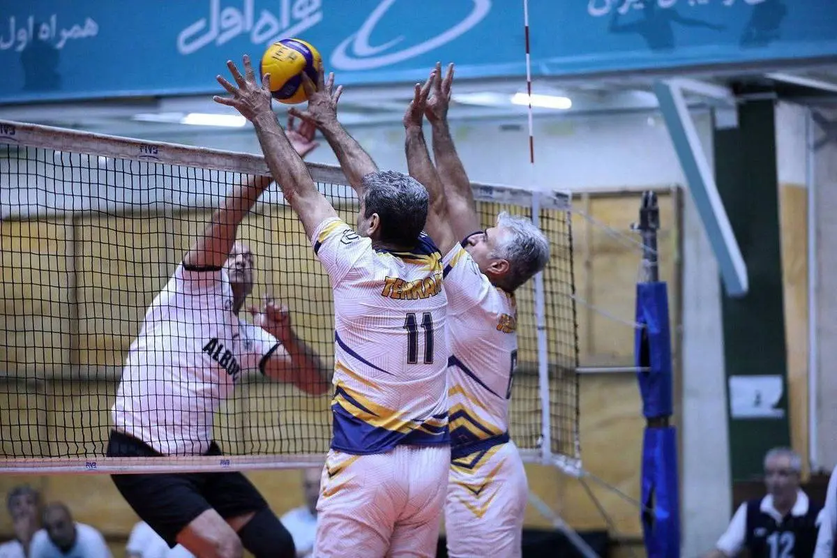 مو نقره‌ای‌های والیبال یاد جوانی کرده‌اند