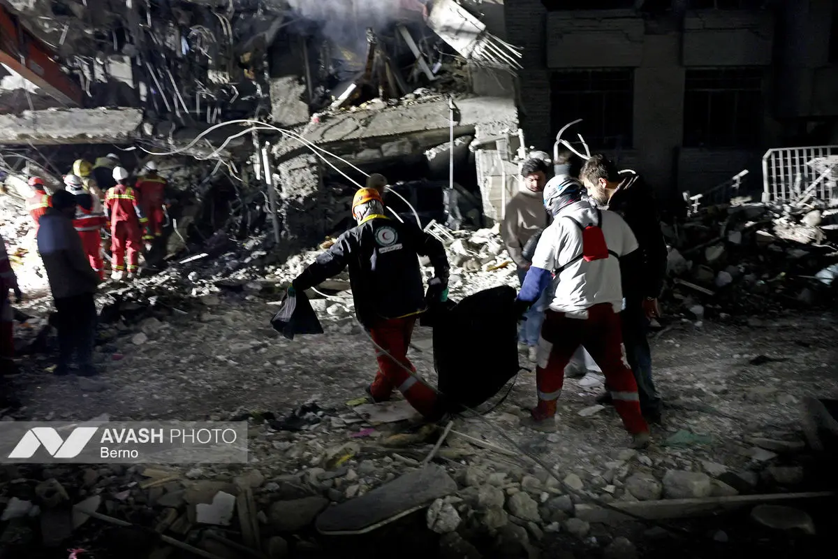 حمله موشکی آمریکایی - صهیونیستی به چند ساختمان مسکونی - تهران