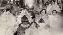 عکس/ لم دادن عجیب ناصرالدین شاه بغل دو همسرش در حرمسرا
