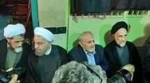 خاتمی و روحانی در مراسم بزرگداشت والده همسر سید حسن خمینی