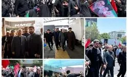 حضور مدیرعامل گروه صنایع پتروشیمی خلیج فارس در تشییع پیکر رهبر شهید انقلاب + عکس 