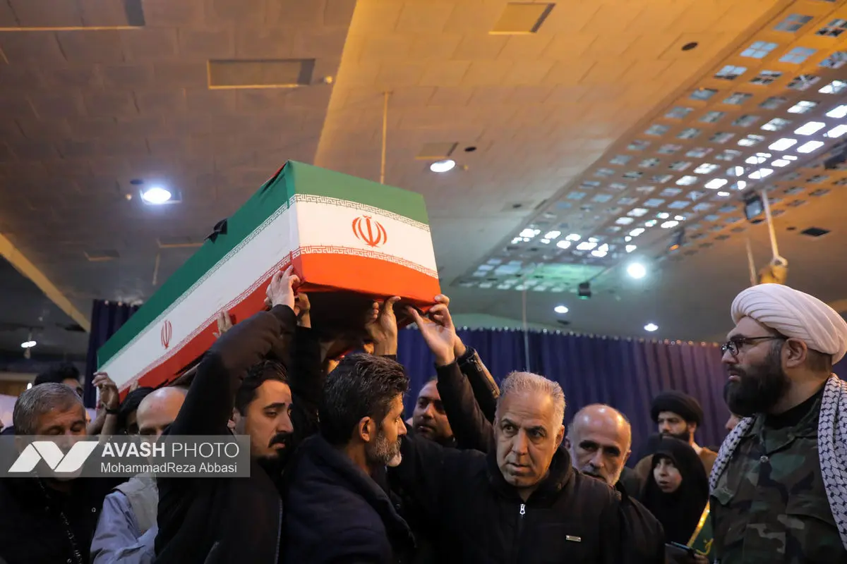 وداع با پیکر شهدای حملات صهیونی-آمریکایی