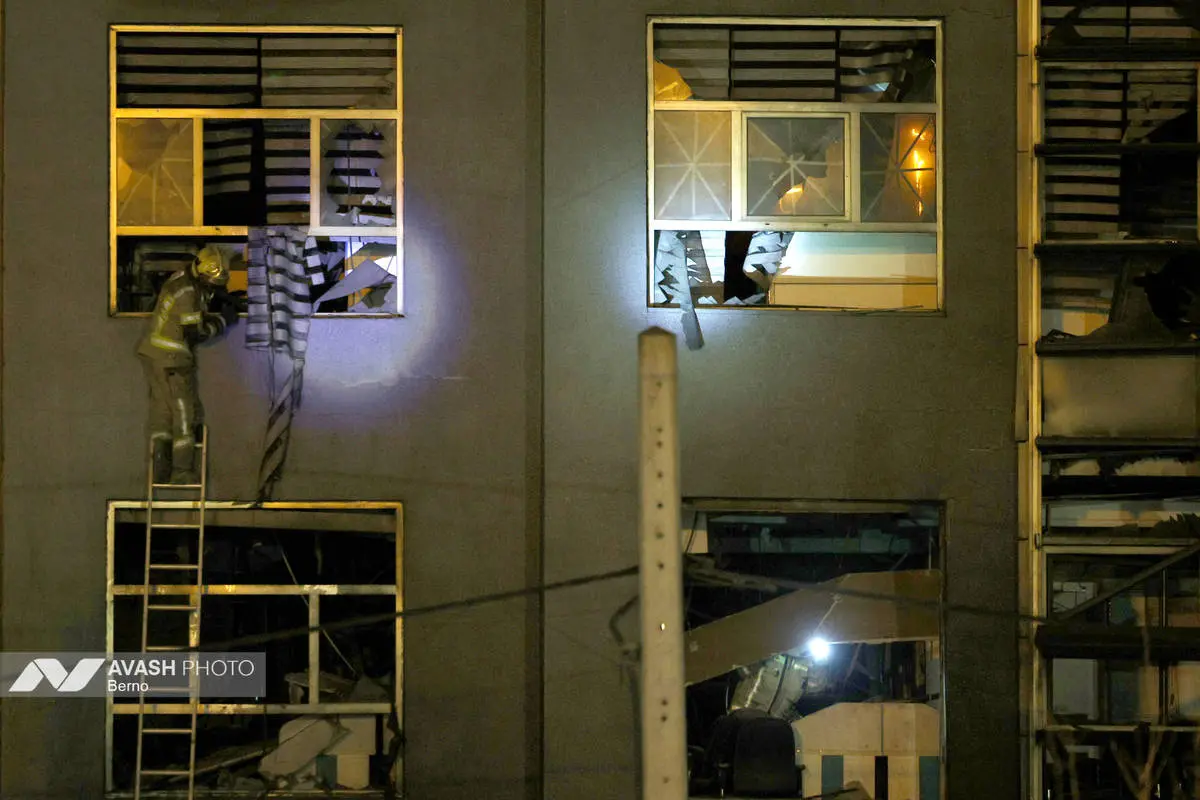 حمله هوایی به یک منطقه مسکونی در محله بریانک تهران +فیلم