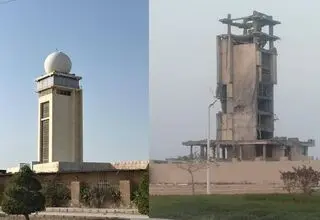 حمله مجدد دشمن آمریکایی- صهیونی به تأسیسات هواشناسی بوشهر + عکس 