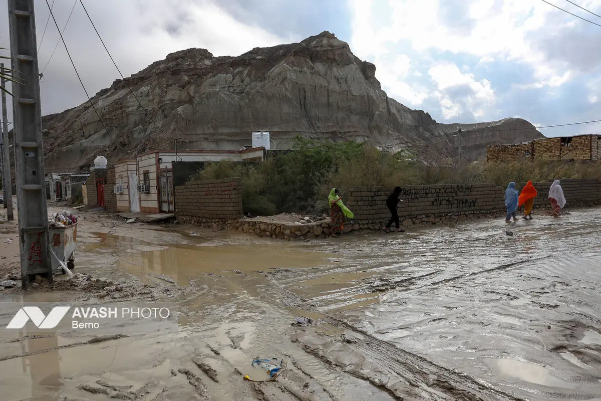جزیره قشم پس از وقوع سیل