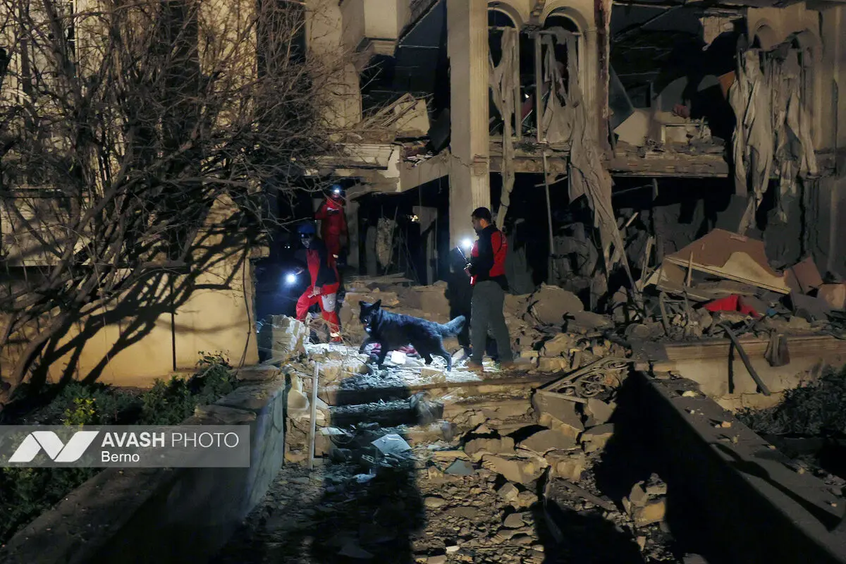 حملات شبانه آمریکایی - اسرائیلی به مناطق مسکونی تهرانAmerican-Israeli nighttime attacks on residential areas in Tehran