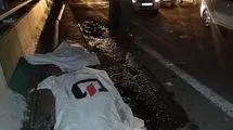 تصادف مرگبار یک رفتگر در تهران
