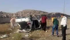 تصادف وحشتناک درجاده قم به اراک
