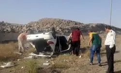 تصادف وحشتناک درجاده قم به اراک