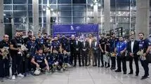 ورود تیم ملی والیبال با استقبال تقوی