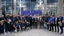 ورود تیم ملی والیبال با استقبال تقوی