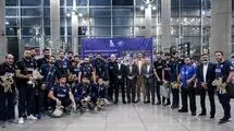 ورود تیم ملی والیبال با استقبال تقوی