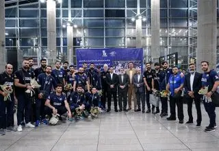 ورود تیم ملی والیبال با استقبال تقوی