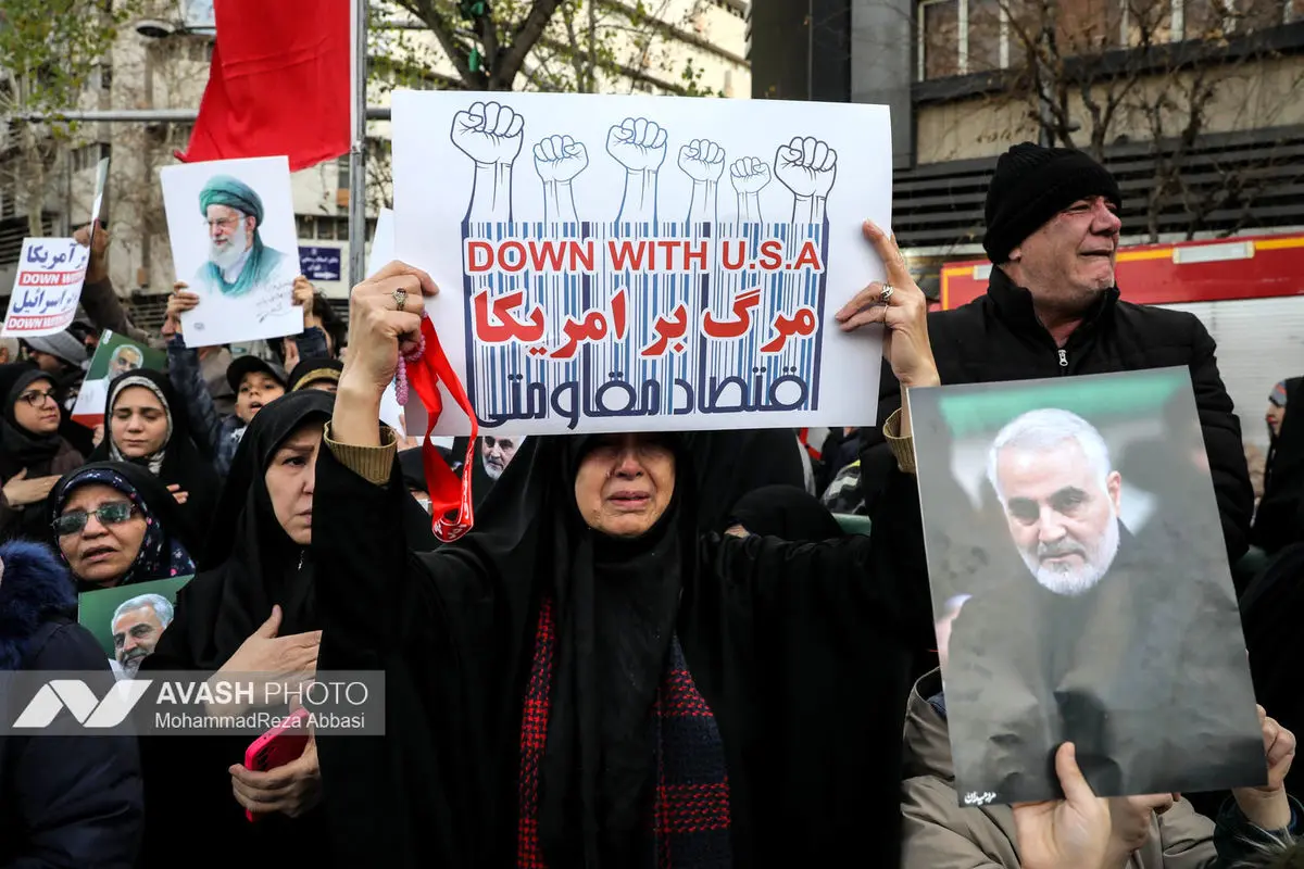 مراسم تشییع پیکر شهدای جنایات اخیر صهیونی - آمریکایی _۱