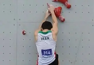 صعود علیپور به فینال چالش جهانی سنگ‌نوردی شانگهای