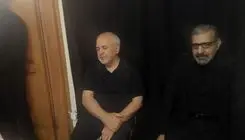 حضور ظریف در مراسم عزاداری شام غریبان حسینی(ع) در منزل سید صادق خرازی