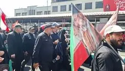 حضور رئیس سازمان سینمایی و اهالی سینما در مراسم تشییع پیکر رهبر شهید
