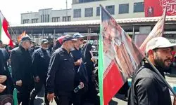 حضور رئیس سازمان سینمایی و اهالی سینما در مراسم تشییع پیکر رهبر شهید