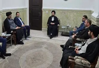 دیدار اعضای حزب نسل نو با سیدعلی خمینی