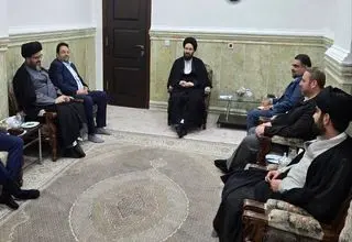 دیدار اعضای حزب نسل نو با سیدعلی خمینی