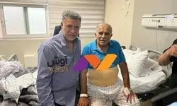 دایی برای عیادت روشن به بیمارستان رفت