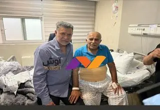 دایی برای عیادت روشن به بیمارستان رفت