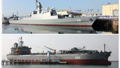 پایگاه شناوری «کردستان» و ناوشکن «سهند» به نیروی دریایی ارتش ملحق شد