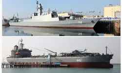 پایگاه شناوری «کردستان» و ناوشکن «سهند» به نیروی دریایی ارتش ملحق شد
