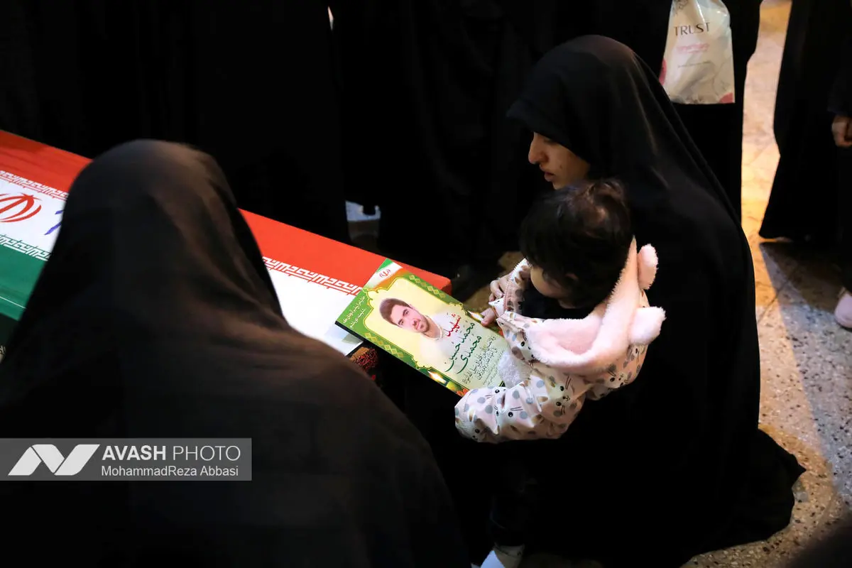 وداع با پیکر شهدای حملات صهیونی-آمریکایی