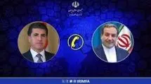 تماس تلفنی رئیس اقلیم کردستان عراق با وزیر امور خارجه کشورمان
