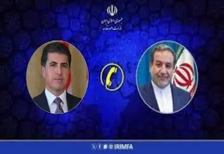 تماس تلفنی رئیس اقلیم کردستان عراق با وزیر امور خارجه کشورمان

