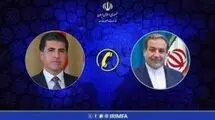 تماس تلفنی رئیس اقلیم کردستان عراق با وزیر امور خارجه کشورمان
