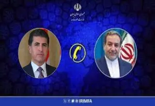 تماس تلفنی رئیس اقلیم کردستان عراق با وزیر امور خارجه کشورمان
